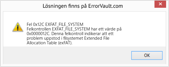Fix EXFAT_FILE_SYSTEM (Error Fel 0x12C)