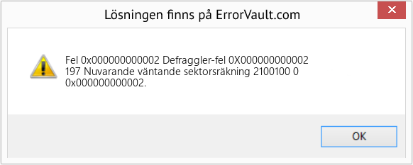 Fix Defraggler-fel 0X000000000002 (Error Fel 0x000000000002)