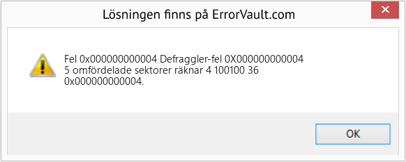 Fix Defraggler-fel 0X000000000004 (Error Fel 0x000000000004)