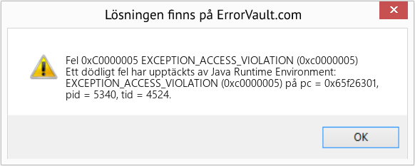 Fix EXCEPTION_ACCESS_VIOLATION (0xc0000005) (Error Fel 0xC0000005)