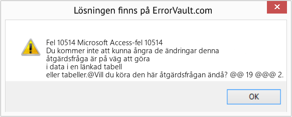 Fix Microsoft Access-fel 10514 (Error Fel 10514)