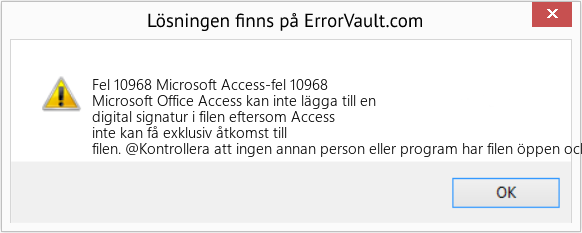 Download Error <?php echo $number; ?> (Microsoft Access-fel 10968) Repair Tool Fix Microsoft Access-fel 10968 (Error Fel 10968)