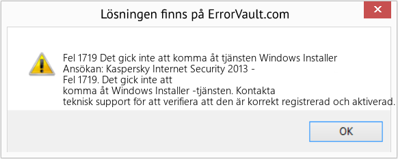 Fix Det gick inte att komma åt tjänsten Windows Installer (Error Fel 1719)