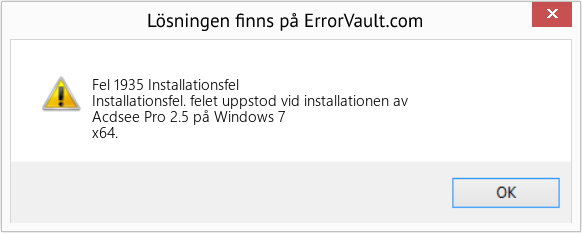 Download Error <?php echo $number; ?> (Installationsfel) Repair Tool Fix Installationsfel (Error Fel 1935)