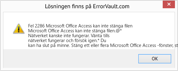 Download Error <?php echo $number; ?> (Microsoft Office Access kan inte stänga filen) Repair Tool Fix Microsoft Office Access kan inte stänga filen (Error Fel 2286)