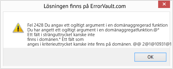 Download Error <?php echo $number; ?> (Du angav ett ogiltigt argument i en domänaggregerad funktion) Repair Tool Fix Du angav ett ogiltigt argument i en domänaggregerad funktion (Error Fel 2428)