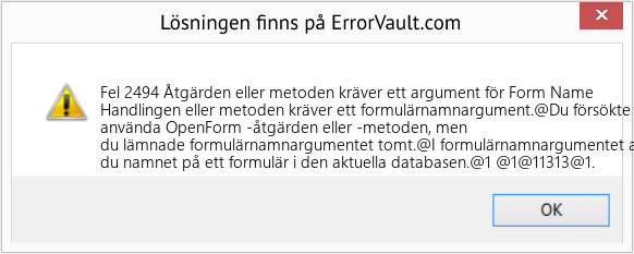 Download Error <?php echo $number; ?> (Åtgärden eller metoden kräver ett argument för Form Name) Repair Tool Fix Åtgärden eller metoden kräver ett argument för Form Name (Error Fel 2494)