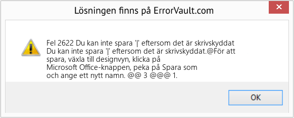 Download Error <?php echo $number; ?> (Du kan inte spara '|' eftersom det är skrivskyddat) Repair Tool Fix Du kan inte spara '|' eftersom det är skrivskyddat (Error Fel 2622)