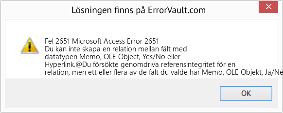 Download Error <?php echo $number; ?> (Microsoft Access Error 2651) Repair Tool Fix Microsoft Access Error 2651 (Error Fel 2651)