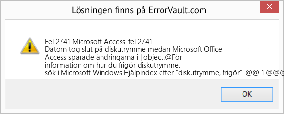 Fix Microsoft Access-fel 2741 (Error Fel 2741)