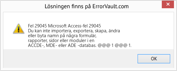 Download Error <?php echo $number; ?> (Microsoft Access-fel 29045) Repair Tool Fix Microsoft Access-fel 29045 (Error Fel 29045)