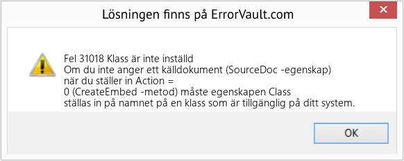Download Error <?php echo $number; ?> (Klass är inte inställd) Repair Tool Fix Klass är inte inställd (Error Fel 31018)