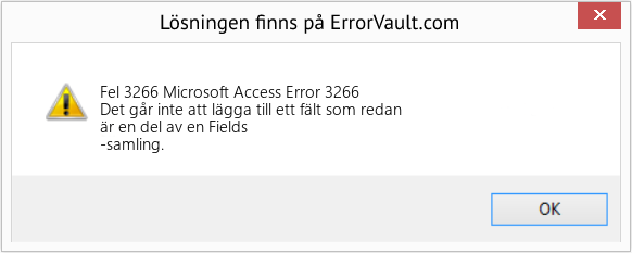 Download Error <?php echo $number; ?> (Microsoft Access Error 3266) Repair Tool Fix Microsoft Access Error 3266 (Error Fel 3266)