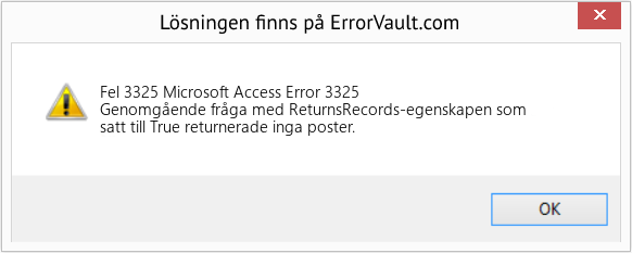 Download Error <?php echo $number; ?> (Microsoft Access Error 3325) Repair Tool Fix Microsoft Access Error 3325 (Error Fel 3325)