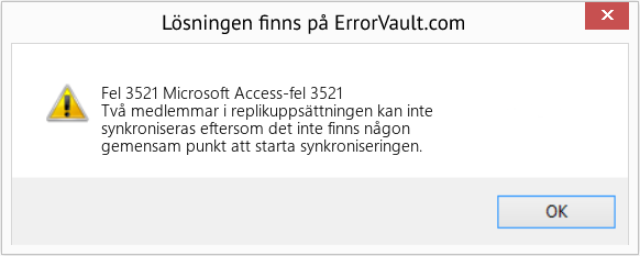 Download Error <?php echo $number; ?> (Microsoft Access-fel 3521) Repair Tool Fix Microsoft Access-fel 3521 (Error Fel 3521)