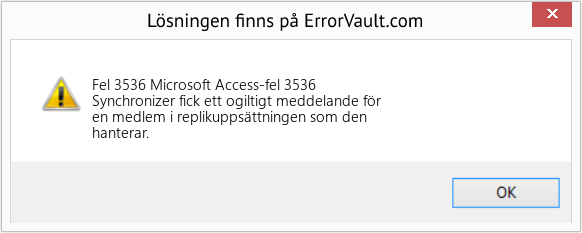 Fix Microsoft Access-fel 3536 (Error Fel 3536)