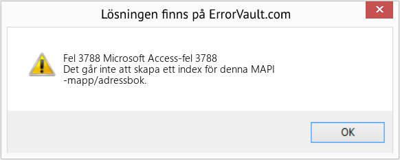 Fix Microsoft Access-fel 3788 (Error Fel 3788)