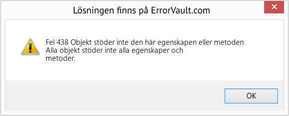 Download Error <?php echo $number; ?> (Objekt stöder inte den här egenskapen eller metoden) Repair Tool Fix Objekt stöder inte den här egenskapen eller metoden (Error Fel 438)