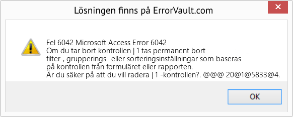 Download Error <?php echo $number; ?> (Microsoft Access Error 6042) Repair Tool Fix Microsoft Access Error 6042 (Error Fel 6042)