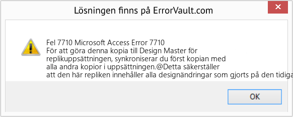 Download Error <?php echo $number; ?> (Microsoft Access Error 7710) Repair Tool Fix Microsoft Access Error 7710 (Error Fel 7710)