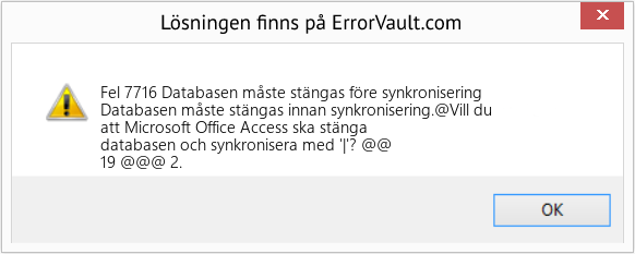 Download Error <?php echo $number; ?> (Databasen måste stängas före synkronisering) Repair Tool Fix Databasen måste stängas före synkronisering (Error Fel 7716)