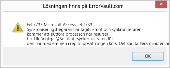Fix Microsoft Access-fel 7733 (Error Fel 7733)