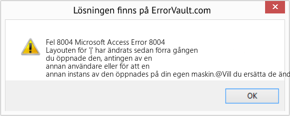 Download Error <?php echo $number; ?> (Microsoft Access Error 8004) Repair Tool Fix Microsoft Access Error 8004 (Error Fel 8004)
